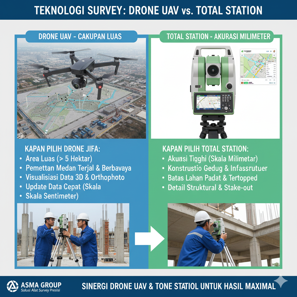 DRONE DAN TOTAL STATION