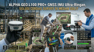 ALPHA GEO L100 PRO+ GNSS IMU Ultra-Ringan, Solusi Cerdas Survey di Medan Sulit